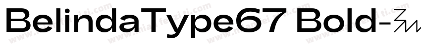 BelindaType67 Bold字体转换